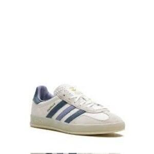 Adidas Men's Off-White Navy Gazelle Indoor Shoes Size 7 NWOT